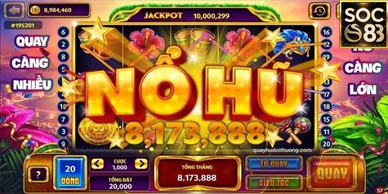 Hướng dẫn cách chơi Game Slot đổi thưởng tại SOC88